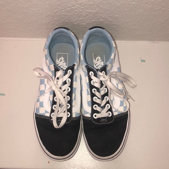 Blue and white checkered vans - Picture 2 of 7